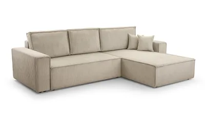 Produktbild von Ecksofa ANGO XL Schlafsofa, Bettkasten, CORD POSO 100 UNIVERSAL