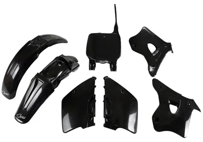 Produktbild von Ufo Kawasaki Kx 125/250 1996-1998 Kakit192-001 Plastikbausatz Schwarz  Schwarz One Size
