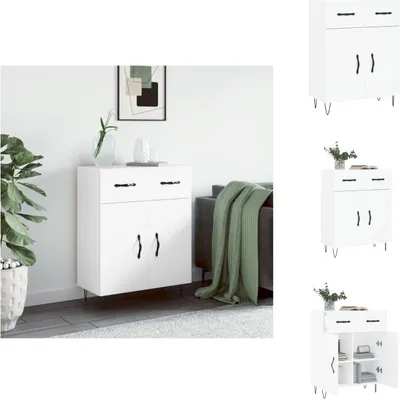 Immagine prodotto di vidaXL Credenza bianca 69,5x34x90 cm Materiale a base di legno - Credenze