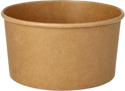 Produktbild von Salatschalen, Pappe rund 1000 ml Ø 15 cm · 7,5 cm braun