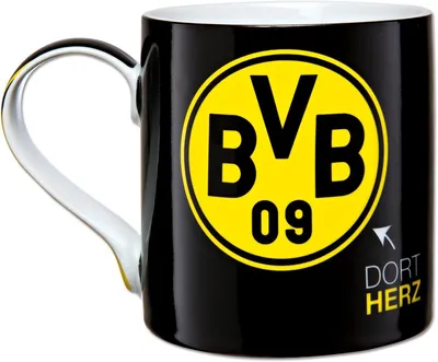 Zdjęcie produktu dla Hrnek BORUSSIA DORTMUND czarny BVB