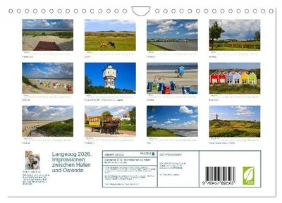 Produktbild von Langeoog 2026. Impressionen zwischen Hafen und Ostende (Wandkalender 2026 DIN A4 quer), CALVENDO Monatskalender