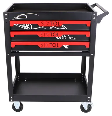 Productafbeelding van Gereedschapswagen MECHANIC TROLLEY JASON, 3 laden, 1 plank