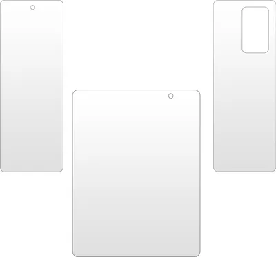 Immagine prodotto di iMak, Samsung Galaxy Z Fold 2 Set di pellicole protettive 3x in idrogel, Imak, trasparente