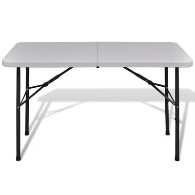 Immagine prodotto di Tavolo Pieghevole da Giardino 122 cm in HDPE Bianco