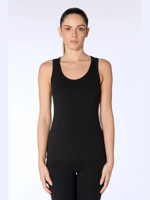 Produktbild von Damen Racerback Top aus 95% Baumwolle, 5% Elasthan Jersey, Größen S-XL