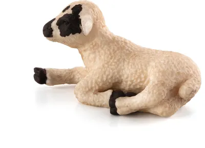 Produktbild von Mojo 387060 Animal Planet Lamm schwarz-gesichtig liegend ca. 6,5 x 3,5 x 3 cm, beige