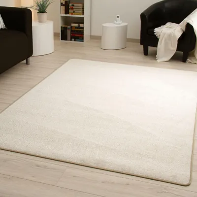 Produktbild von Steffensmeier Kurzflorteppich Cambridge Young | Teppich für das Wohnzimmer, Jugendzimmer in Hellgrau, Größe: 80x300 cm