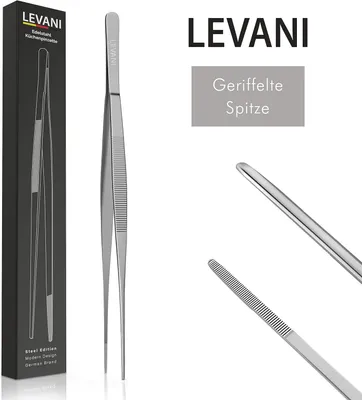 Obrázok produktu pre Kuchynské kliešte 30 cm, nerezová oceľ, ergonomická rukoväť, na grilovanie