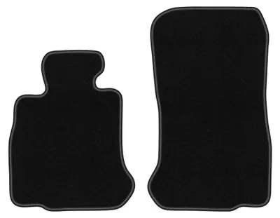Productafbeelding van Velours voormatten voor BMW 6 F12 2011-2018 (cabrio) – 2-delig, zwart, op maat – Wielganizator BASIC