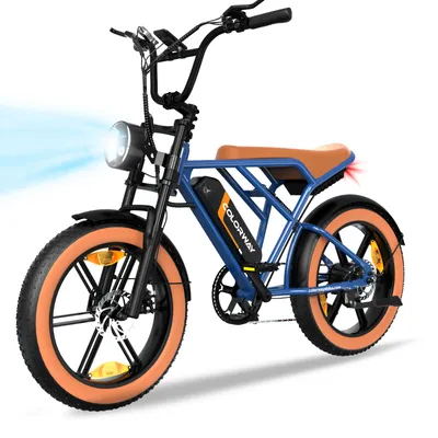 Produktbild von E-Bike Crossrad Colorway Off-Road 50-80km Mountainbike Fahrrad 720 Wh, 20 Zoll 4.0 FatTire Ebikes, 48V 15Ah Mountain E-MTB E-Fahrrad