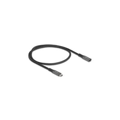 Obrázek produktu pro DeLOCK Prodlužovací kabel USB 10 Gbps USB Type-C zástrčky na zásuvku PD 3.0 100 W 0,5 m šedá kovová, 0,5 m, USB C, USB C, USB 3.2 Gen 2 (3.1 Gen 2), 10 Gbit/s, Černá
