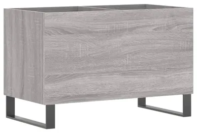 Produktbild von Holzschublade mit Eisenfüßen, grau