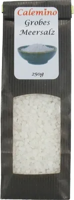 Produktbild von Calemino Italienisches sehr grobes Meersalz 250g für Salzmühle oder Salzkrusten