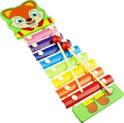 Image de Jouet musical éducatif coloré pour enfants, renard