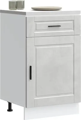Produktbild von "2026 Promotion" Küchenunterschrank - Sideboard Küche - Porto Betongrau Holzwerkstoff - Mehrzweckschrank CC31327