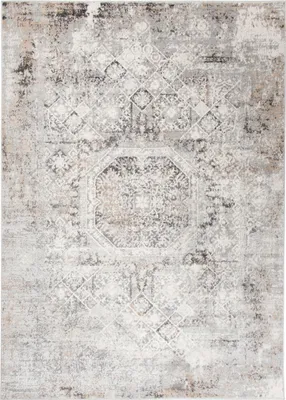 Produktbild von Tapiso Teppich VALLEY Modern Kurzflor Hellgrau Wohnzimmer 160 x 220 cm