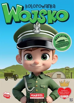 Obrázok produktu pre Kolorowanka z naklejkami Wojsko Martel