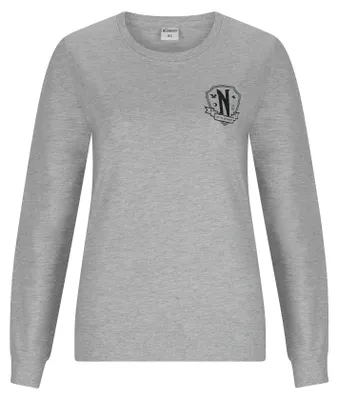 Produktbild von Sweatshirt Damen Wednesday Nevermore Pullover, Größe Damen:S