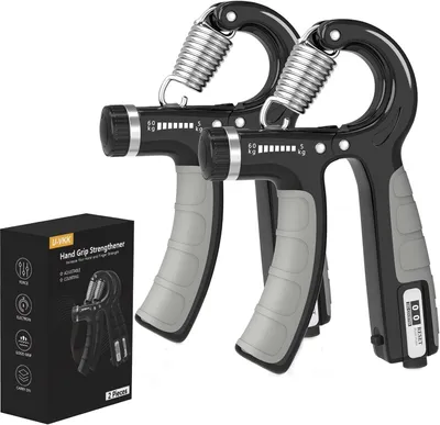 Produktbild von Handtrainer Set, verstellbarer Widerstand 5-60 kg, 2 Stück, für Hand- und Unterarmtraining