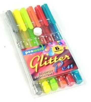 Immagine prodotto di Penne gel Glitter 6col