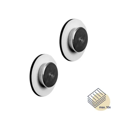 Produktbild von Silwy Magnet-Pins SMART inkl. Metall-Nano-Gel-Pads WHITE