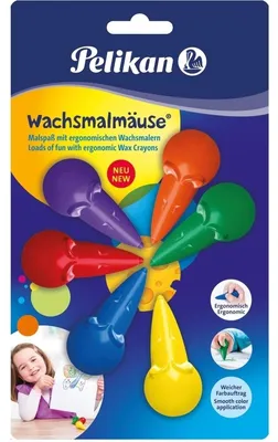 Produktbild von Pelikan 804073, 6 Stück(e), Blau, Grün, Orange, Rot, Violett, Gelb, Mehrfarbig, Wachs, Box