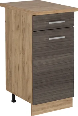 Image de Meuble cuisine Vicco R-Line Gris noble 40cm , PT Chêne, Model 54141