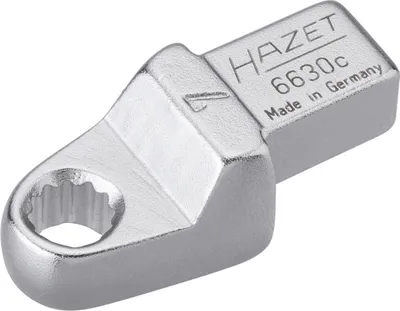Produktbild von Hazet Einsteck-Ringschlüssel 9 x 12 mm Einsteck-Vierkant massiv, Außen Doppelsechskant-Tractionsprofil, SW 7 mm
