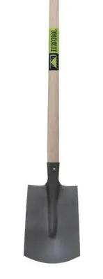 Imagen del producto de Pala de jardín con mango de acero y pala de acero, de 90 cm.