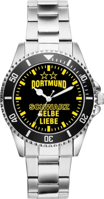 Produktbild von KIESENBERG Herrenuhr Armbanduhr Dortmund Geschenk Artikel Idee Fan Analog Quartz Uhr 6034