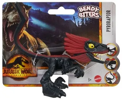 Obrázek produktu pro Mattel Jurský svět Bendy Biters Pyroraptor