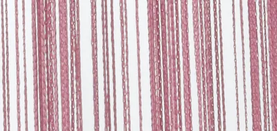 Produktbild von 2er Set Fadengardine , HxB 250x140 cm, Rosa mit Tunneldurchzug und eingenähtem Kräuselband, geeignet für Gardinenstangen und Gardinenschienen Fadenvorhänge Fadenstores Raumteiler 20303CN2