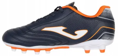 Imagen del producto de Joma - Zapatillas de fútbol para niños con suela para terreno firme "Toledo 2503" PP4554 (talla 38 EU) (azul marino/naranja)