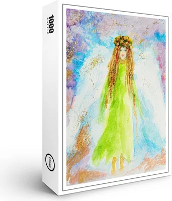 Produktbild von raxxa Premium-Puzzle "Engel in buntem Kosmos", 1000 Teile