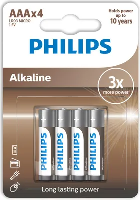 Immagine prodotto di Philips LR03A4B/10 batteria per uso domestico Batteria monouso Mini Stilo AAA Alcalino