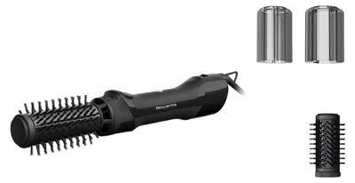 Obrázek produktu pro Rowenta Brush Activ UB9520, Kartáč na horký vzduch, Teplé, Knoflíky, Černá, Syntetický, Poutko k zavěšení
