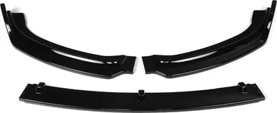 Immagine prodotto di Paraurti anteriore sportivo per BMW Serie 3 F30 F35 dal 2016 al 2019 - Kit in 3 pezzi per splitter del paraurti anteriore - Acrilico - Nero