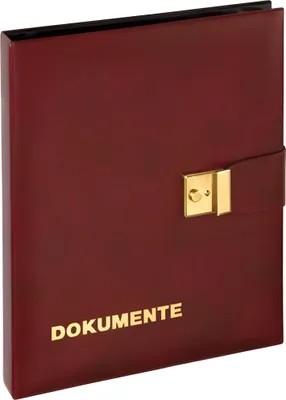 Produktbild von PAGNA Dokumentenmappe 4-Ring-Mechanik 1H weinrot