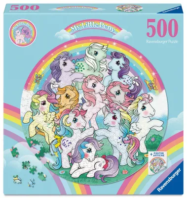 Produktbild von 500 Teile Ravensburger Puzzle rund Circle of Colors My little Pony 12001823