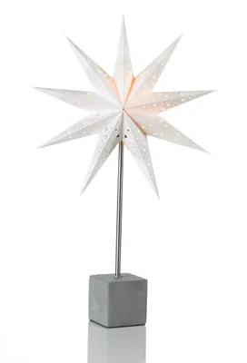 Produktbild von Markslöjd Papier-Standstern Hard weiß, 35 x 58 cm