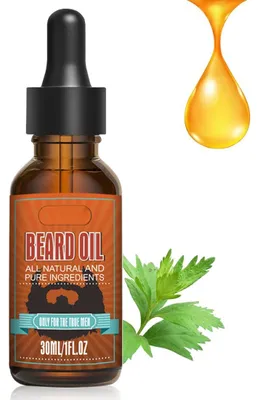 Produktbild von Bartöl Bartpflegeöl Bartwuchsöl - 30 ml - Natürliche Inhaltsstoffe - Für Bart und Schnurrbart