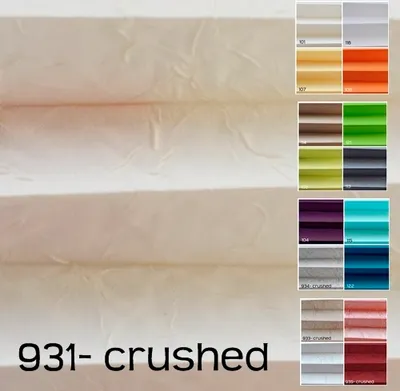 Produktbild von Plissee cremig crushed (931) Fenster Tür  ohne Bohren BxL: 170 x 80 cm  Klemmfix Rollos