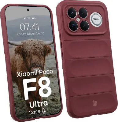 Produktbild von Robuste Handyhülle für Xiaomi POCO F8 Ultra, Bizon Case Tur, Burgunderrot