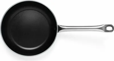 Image de Comas poêle à frire Etna, Poêle avec poignée en acier inoxydable, aluminium, argent, noir, 22 cm, 8344