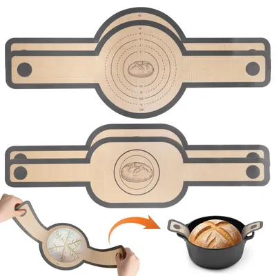 4er-Set Silikon-Backmatten für Dutch Oven, antihaftbeschichtet