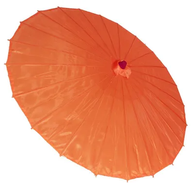 Produktbild von Sonnenschirm 010 orange Deko aus Kunstfaser, wasserfest Bambus Ø 84cm