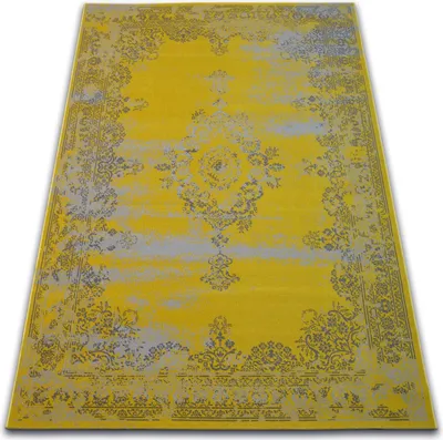 Produktbild von Teppich VINTAGE Rosette 22206/025 gelb Gelb 80x150 cm