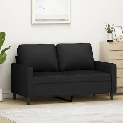 Produktbild von 2-Sitzer-Sofa Schwarz 120 cm Samt 359194