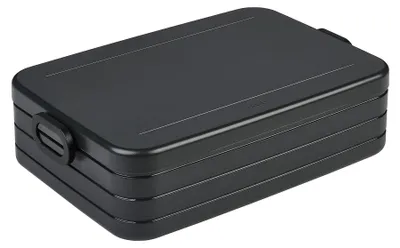 Immagine prodotto di Mepal - Lunchbox Take A break large - Scatola per il pranzo con divisorio - Adatta per un massimo di 8 panini - 1500 ml - Nero nordico